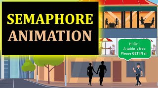 Semaphore Animation  Operating System Concept Made Simple [upl. by Naimed895]