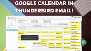 How to add Google Calendar to Thunderbird Email [upl. by Danby]