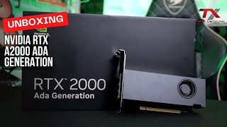 Unboxing Nvidia RTX A2000 Ada Generation [upl. by Emse]