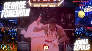 George Foreman Vs Jonas Cepulis  Olympic Finals  Gold Medal Match [upl. by Razaele]