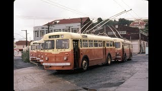 Dunedin New Zealand Trolleybus Scenes  1978 [upl. by Enrol]