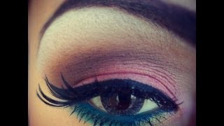 Tutorial De Maquillaje Ojos Verde Y Rosa  JuanCarlos960 [upl. by Aoh]