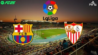 FC 25 l FC Barcelona vs Sevilla FC l Highlights All goals l LALIGA 202425 [upl. by Emmalynn448]