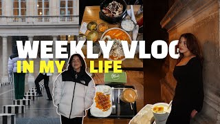 Weekly Vlog I coffee shop study photoshoot workout… [upl. by Aikemahs]