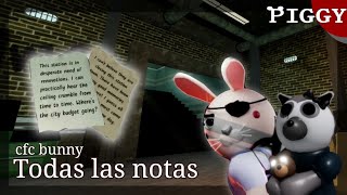 LAURA CANON  todas las notas traducidas del cfc de bunny ◇ Piggy roblox Pt 1 [upl. by Winne]