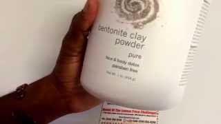 How To Use NOW 100 PURE BENTONITE CLAY BENEFITS For Healthy Face and Body Detox [upl. by Arvie]