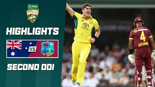 Australia v West Indies 202324  Second ODI [upl. by Annitsirhc]