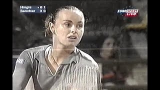 Martina Hingis vs Arantxa SanchezVicario Rome 2001 QF [upl. by Fortunio253]