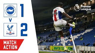 Bentekes lastgasp volley sinks Brighton  Brighton 12 Crystal Palace [upl. by Llerej]