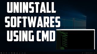 How To Uninstall Any ProgramsSoftwares Using CMD [upl. by Janis108]