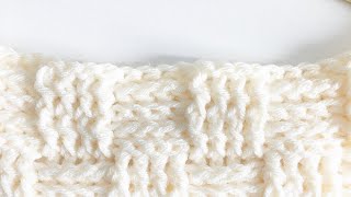 Crochet Basketweave Stitch [upl. by Ahsinehs]