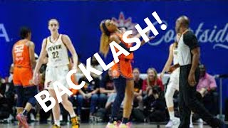 DIJONAI CARRINGTON BACKLASH FOR SLAMMING CAITLIN CLARK FANS [upl. by Nylave]