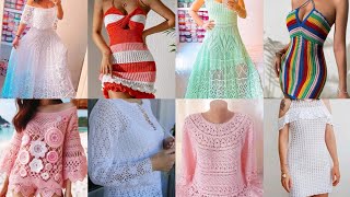 Crochet Trending Blouse Top Designs 2024Crochet Dress Designs 2024 [upl. by Broucek]