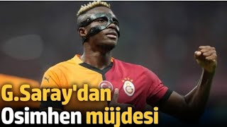 GALATASARAY  DAN OSİMHEN MÜJDESİ  SÖZLEŞME UZUYORMU [upl. by Aivad]