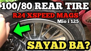 10080 14s REAR TIRE MIO I 125  QUICK REVIEW  R24 XSPEED MAGS [upl. by Airasor]