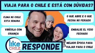 DÚVIDA Clima semana no Chile Embalse fechado o que abre no feriado em Santiago e mais [upl. by Tichon]