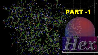 protein protein interaction hex docking  Part 1 [upl. by Oraneg]