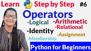 OPERATORS IN PYTHON IN HINDI  ZEENAT HASAN ACADEMY [upl. by Rammus954]