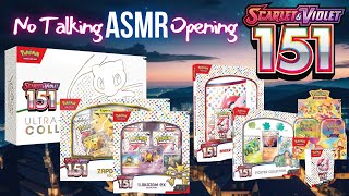 Scarlet amp Violet 151 Unboxing Compilation  ASMR Pokemon  No Talking Opening [upl. by Enetsirhc]