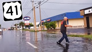 Bradenton Florida Street Flooding On US41 X Hwy 70 [upl. by Noroj51]