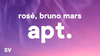 ROSÉ amp Bruno Mars  APT Lyrics [upl. by Nnateragram]