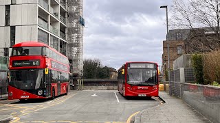 FULL ROUTE VISUAL  Stagecoach London 488 Dalston Junction To Bromley By Bow Tecsos 37577 YY64 YKV [upl. by Publus]