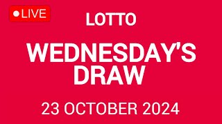 The National Lottery Lotto Draw Live results from Wednesday 23 October 2024  tonights lotto [upl. by Lizzy410]