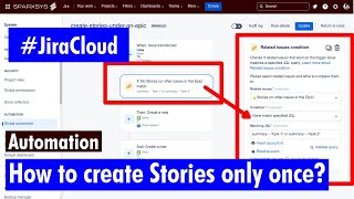 Jira Cloud Automation  Dont create stories under epic again [upl. by Rossie]