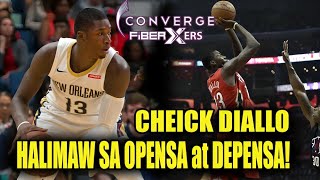 High Flying ExNBA player ang import ng Converges Cheick Diallo HALIMAW sa Opensa at Depensa [upl. by Navets39]