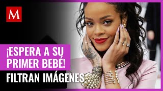 ¡Rihanna espera a su primer bebé Filtran imágenes de la famosa embarazada junto a ASAP Rocky [upl. by Aicnelev]