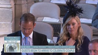 The Royal Wedding Prince Harrys Exs Arrive At Wedding Including Chelsy Davy [upl. by Ayala]