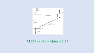 CEMIG 2017  Questão 11 [upl. by Aikimat800]