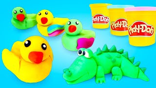 Tolle Knete Ideen für Kinder  3 Kindervideos mit PlayDoh [upl. by Ojyma210]