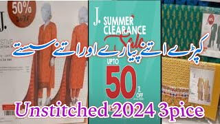 J Summer Sale Flat 50amp40Unstitched 2024J Summer Sale 2024J clearance Sale 2024 [upl. by Nyl]