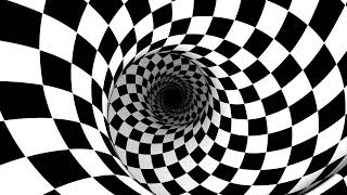 Checkerboard Hypnosis Spiral Loop – Perfect for Hypnotherapy Sleep and Meditation 60 mins Silent [upl. by Henning]