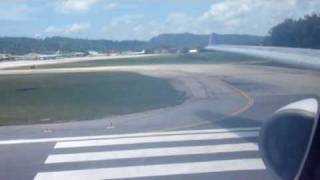 TG639 AIrbus A330300 Thai Airways Takeoff in Phuket Runway9  Nice engine sound [upl. by Emad]