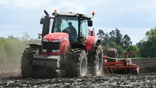 FARM MONSTER  Massey Ferguson 8670 with Terradisc 5001  CHILE [upl. by Margit435]