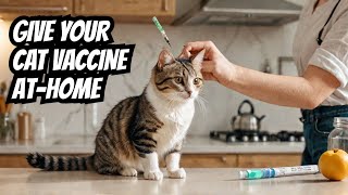 How to Give vaccination Injection to your Cat at Home pethealth mustwatch nobivac [upl. by Gintz455]