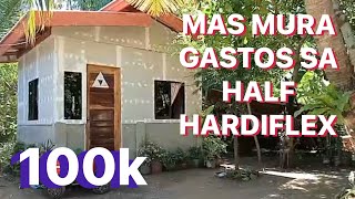 100k Budget Murang Bahay”Half Hardiflex”Pang Masa na Budget [upl. by Ahsinyt]