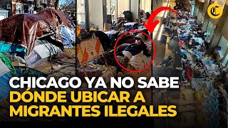 🇺🇸EEUU Aeropuertos comisarías y calles ABARROTADOS DE MIGRANTES ilegales en CHICAGO El Comercio [upl. by Annette]