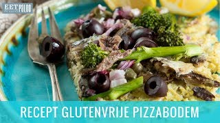 Recept Glutenvrije Pizzabodem Met Bloemkool [upl. by Meade]