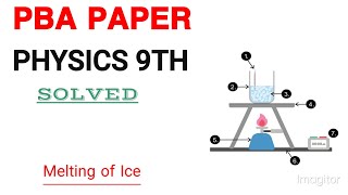 PBA PAPER Physics 9th Practical Melting of ice cubes into water States of Matter practicals [upl. by Aydiv]