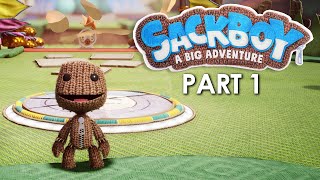 SACKBOY A BIG ADVENTURE Gameplay Walkthrough Part 1 PlayStation 5 4K 60fps [upl. by Harmony569]