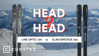 2023 Line Blade Optic 104 vs Elan Ripstick 106 Black Edition  Head 2 Head  Curated [upl. by Nylssej721]