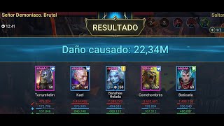 Raid Shadow Legends  Clan Boss inmortal 1 ManeaterNO Painkeeper UNM NM BRTUTAL [upl. by Alyssa986]