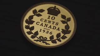 Pièces les plus rares du Canada – Pièce de 10 cents de 1936 marquée dun point [upl. by Saisoj627]