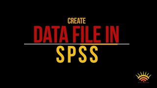 Creating new data file in SPSS [upl. by Ispep783]