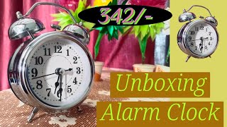 Table Alarm Clock ⏰🥰  Twin Bell Alarm Clock ⚡ Unboxing And Review 🔥 [upl. by Pernell]