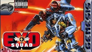 GENESIS EXO SQUAD Gameplay DaDrunkGamer ExoSquad Sega Genesis [upl. by Nahtanod542]