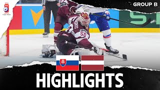 Highlights  Slovakia vs Latvia  2024 MensWorlds [upl. by Aynosal41]